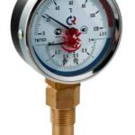 Термоманометр ТМТБ-31P Dy 80 с нижн. подкл., 1/2" 0-120* 6 бар (ТМТБ-31Р.0406120)