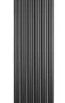 Радиатор CARISA TALLIS DOUBLE 1800х350 6 сек текстурированный черный