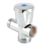 VT Вентиль пробковый для стир.маш. 1/2"х3/4"х1/2"