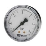 Манометр MDA 80/16 (1/4",0-16бар)(аксиальный) WATTS 10008029